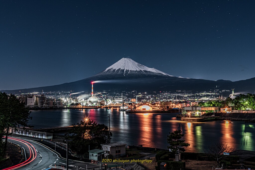 工場夜景　田子の浦