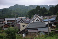 山村の家並み