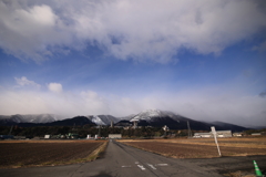 鈴鹿のお山も雪化粧