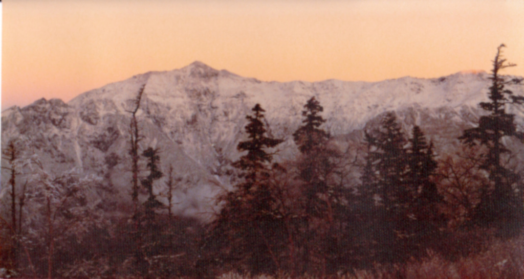 復刻フィルム写真　北アルプス笠が岳モルゲンロート　西穂高岳途中より