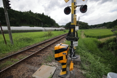 田舎の踏切