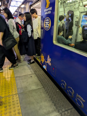 青い電車