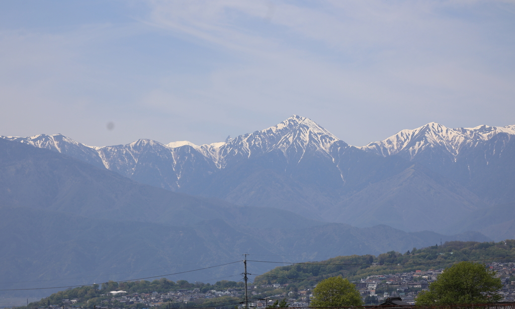 北アルプス 常念岳と　ちょっと出し槍ヶ岳