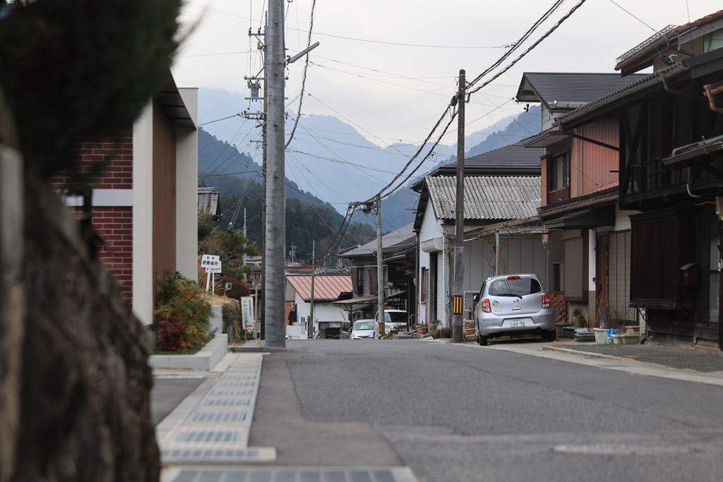 木曽谷の町　野尻