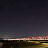 東海大橋にかかる星空