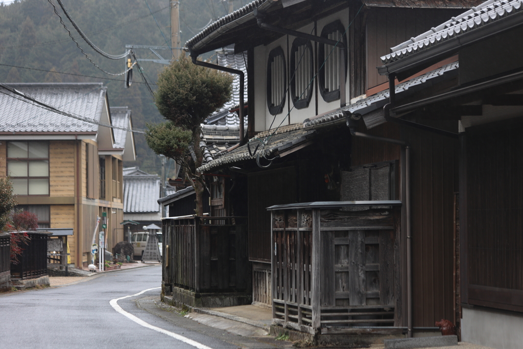 冬の中山道　大鍬宿