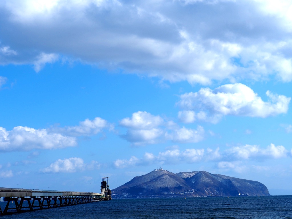 函館山とセメントロード