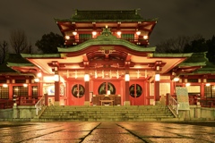 夜の富岡八幡宮