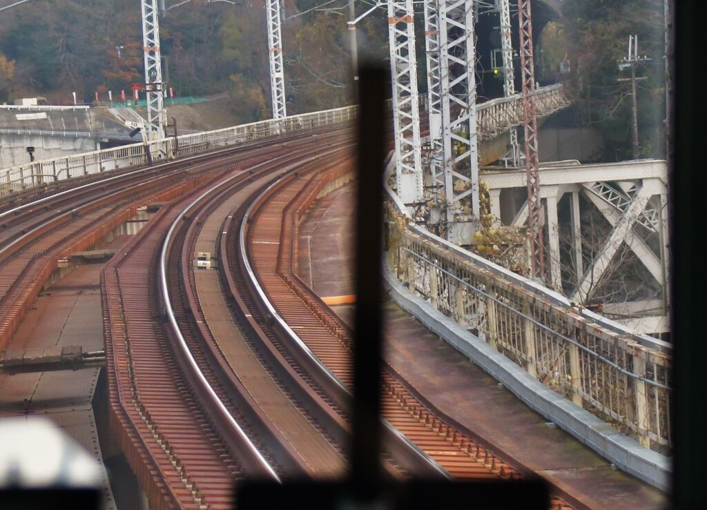 ２０１系第4大和川橋梁を渡る