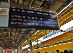 14時19分「ドクターイエローこだま検測下り」新大阪駅に待機。（回送666）