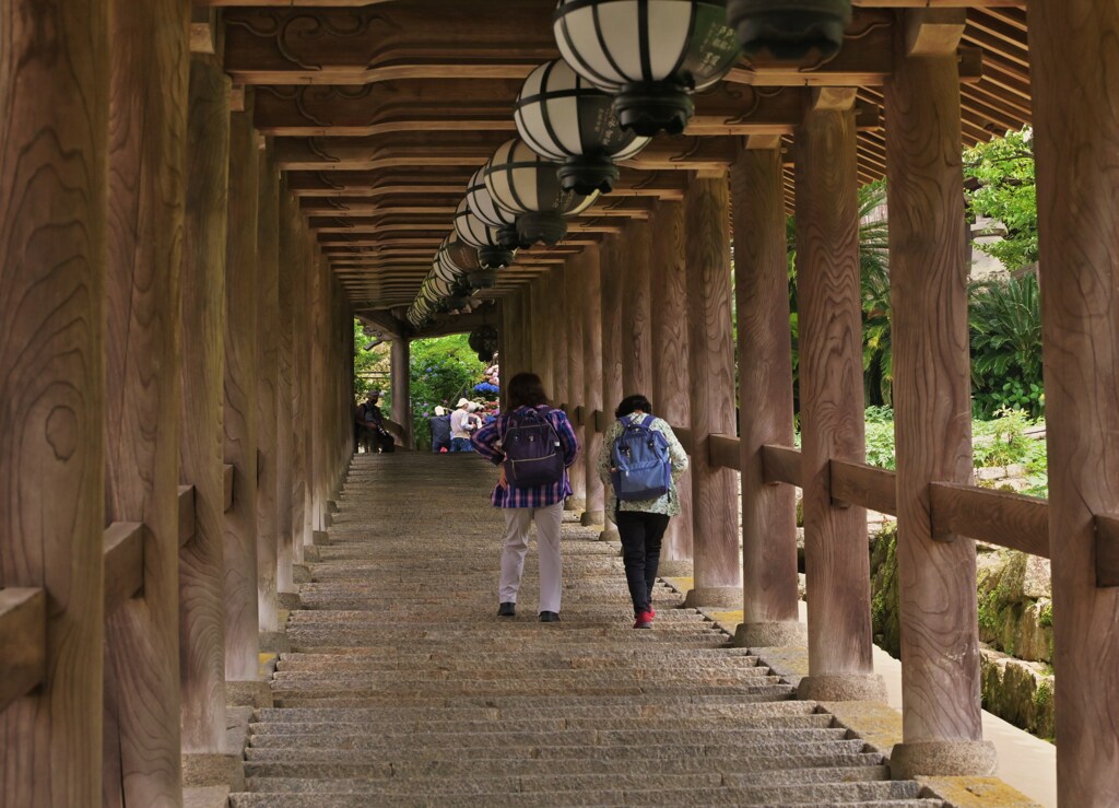 登る
