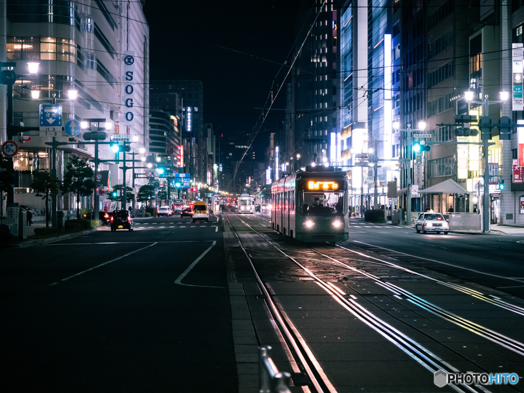 広島の夜