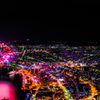 函館の夜空を彩る