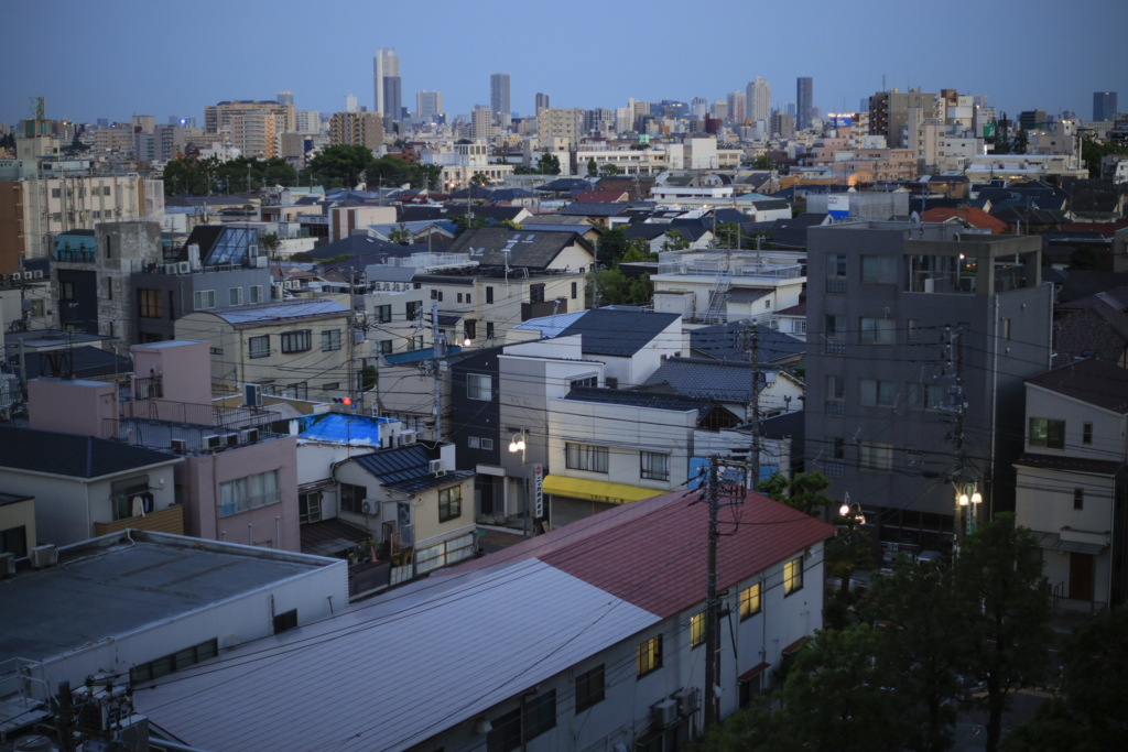 朱色の屋根