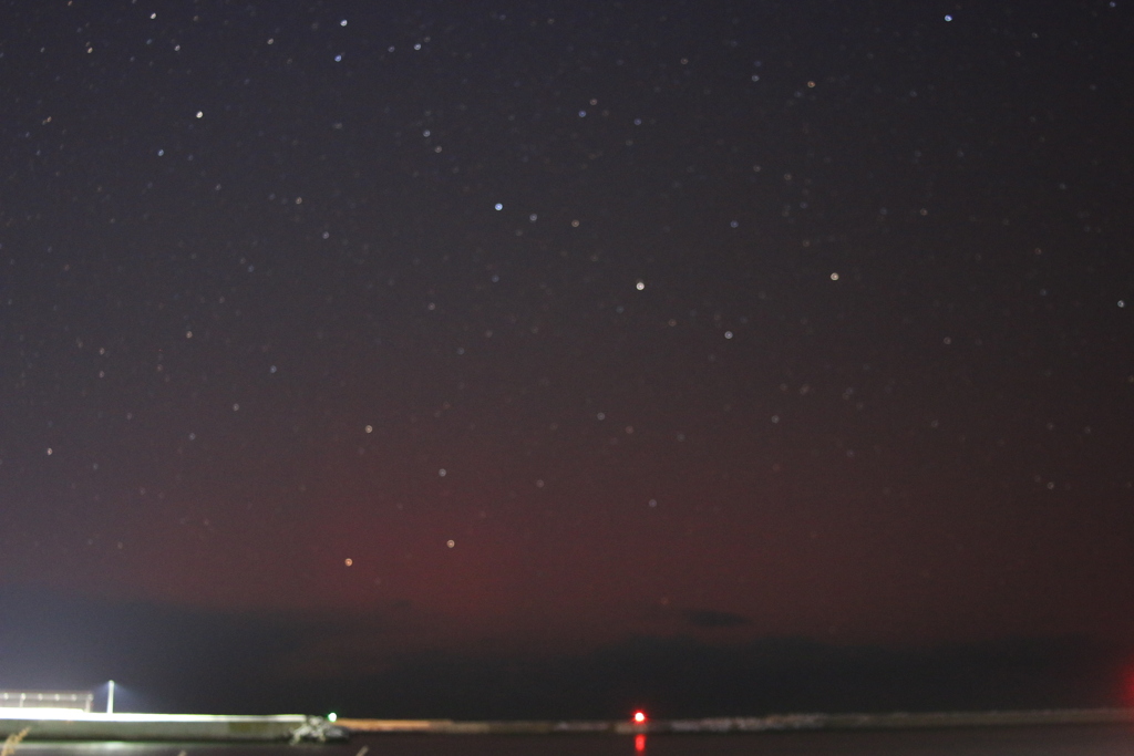 北海道のオーロラ