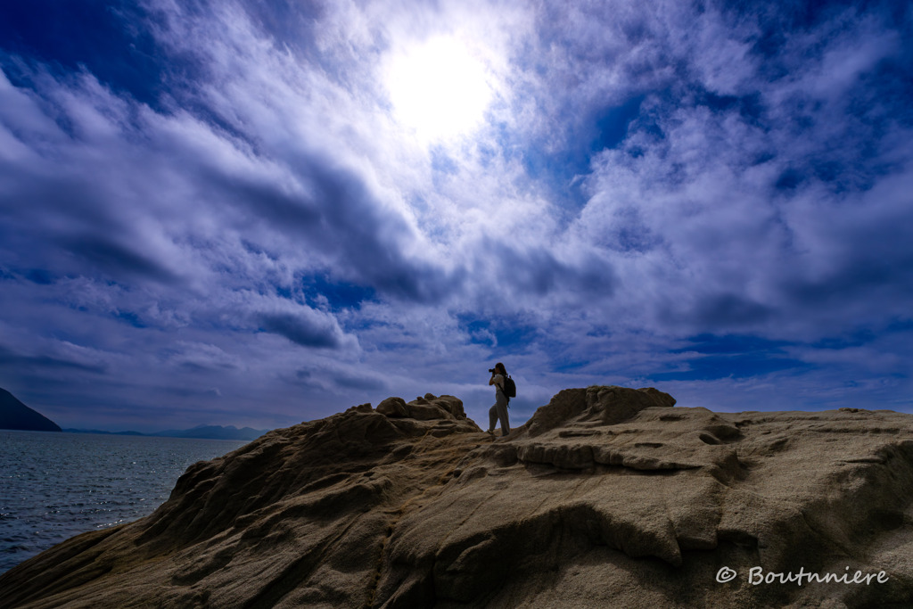 海を撮る君を撮る