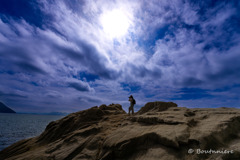 海を撮る君を撮る