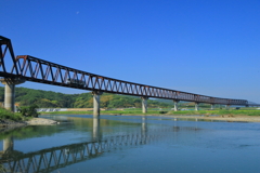 井原鉄道×高梁川橋梁