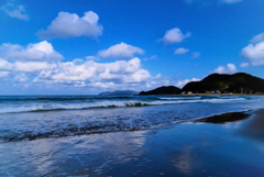 青空と海