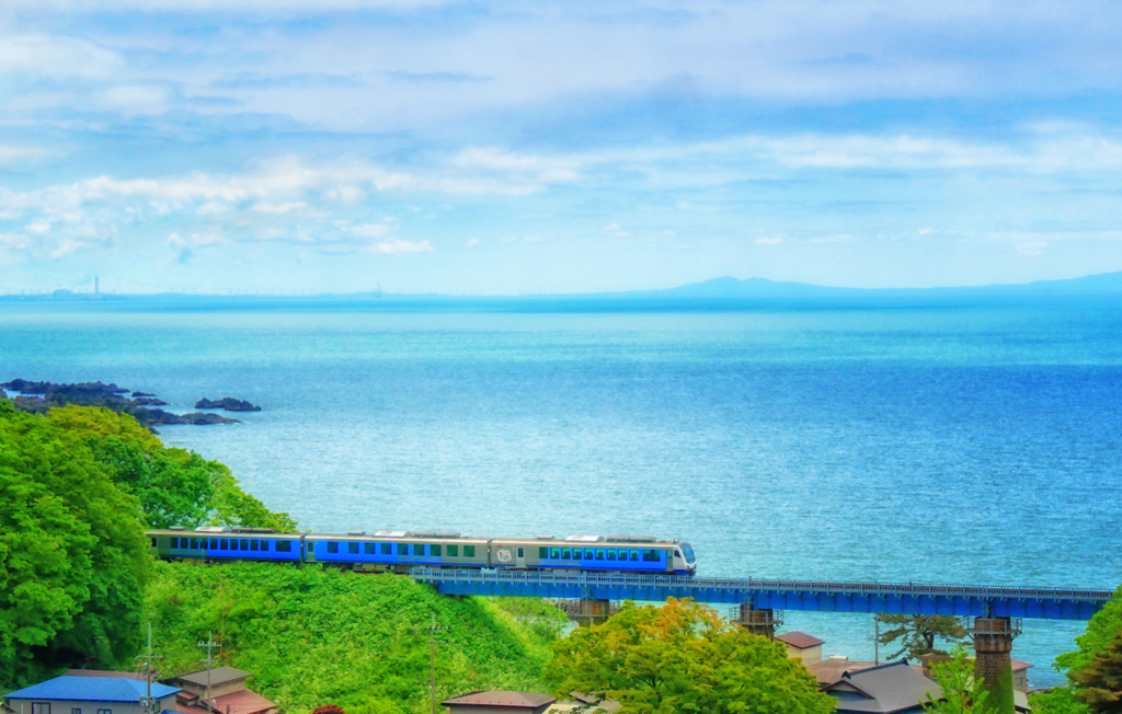 五能線　小入川橋