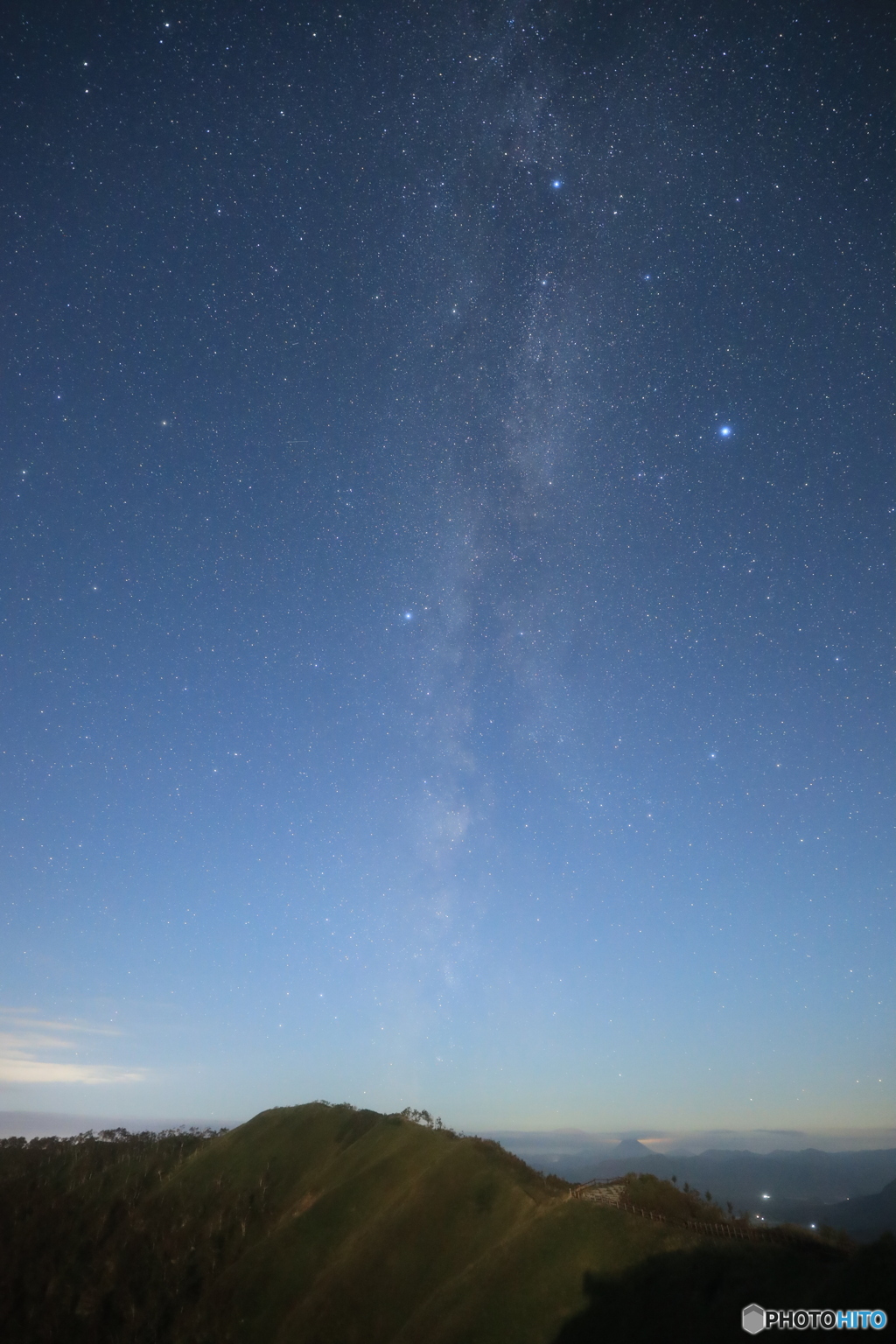 摩周湖からの天の川