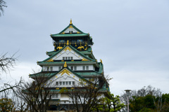 大阪城にて