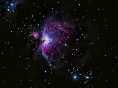 秋の星座観察　オリオン大星雲