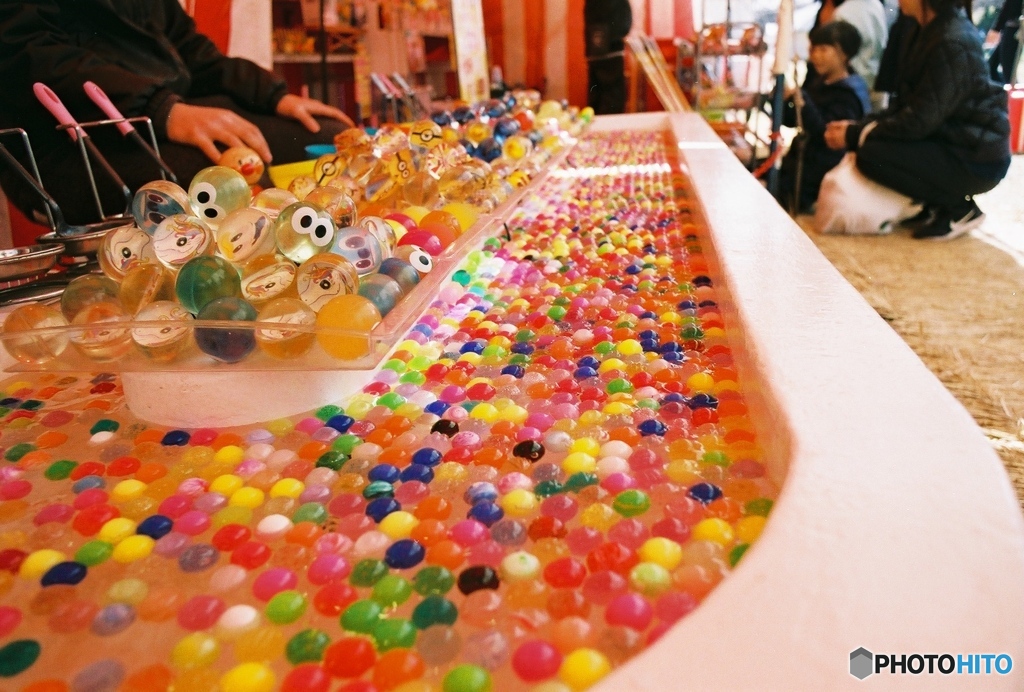 お祭り　スーパーボールすくい
