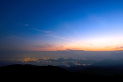 駿河湾の夜明け