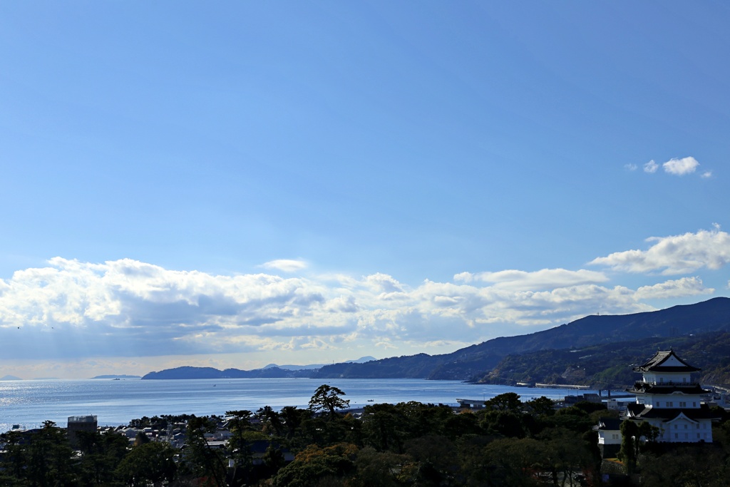 2020’　年の瀬の相模湾と小田原城