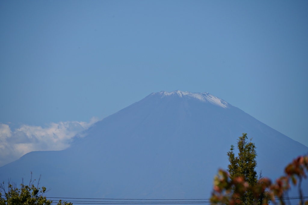 富士山の冠雪