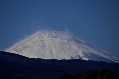 雪煙の富士山