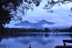 曽原湖と磐梯山