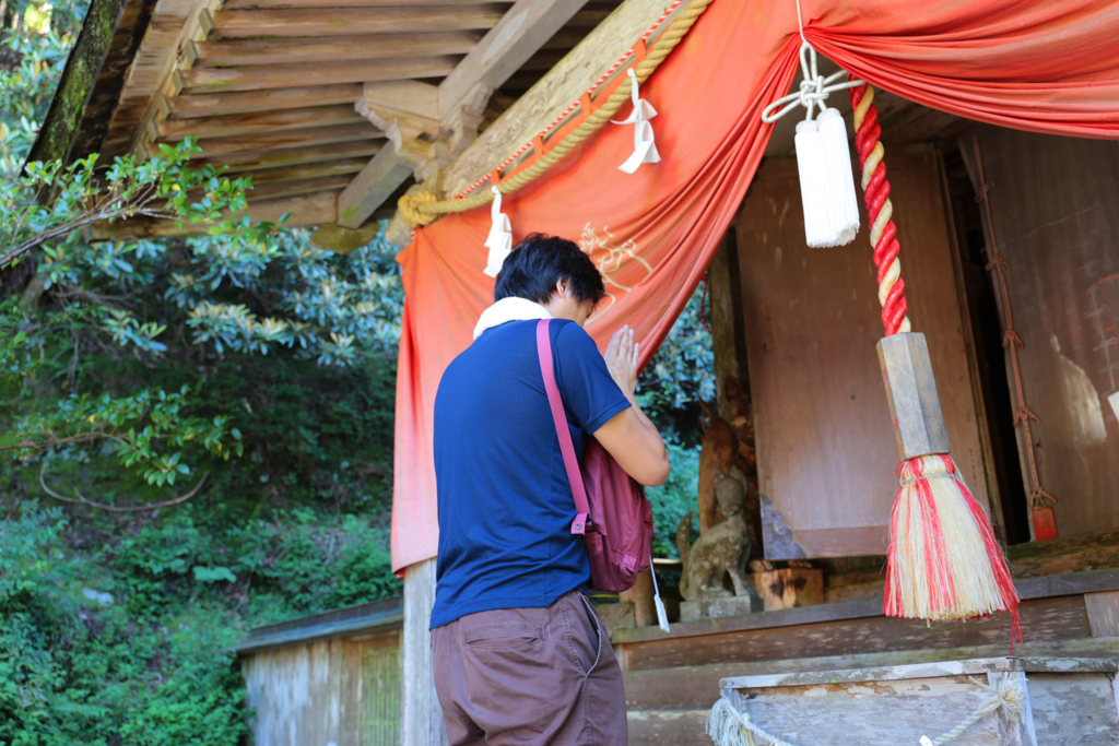 玉置神社　　車酔って　しんどかったですが　風景がよくパワーを貰いました