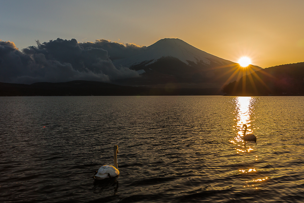 山中湖から
