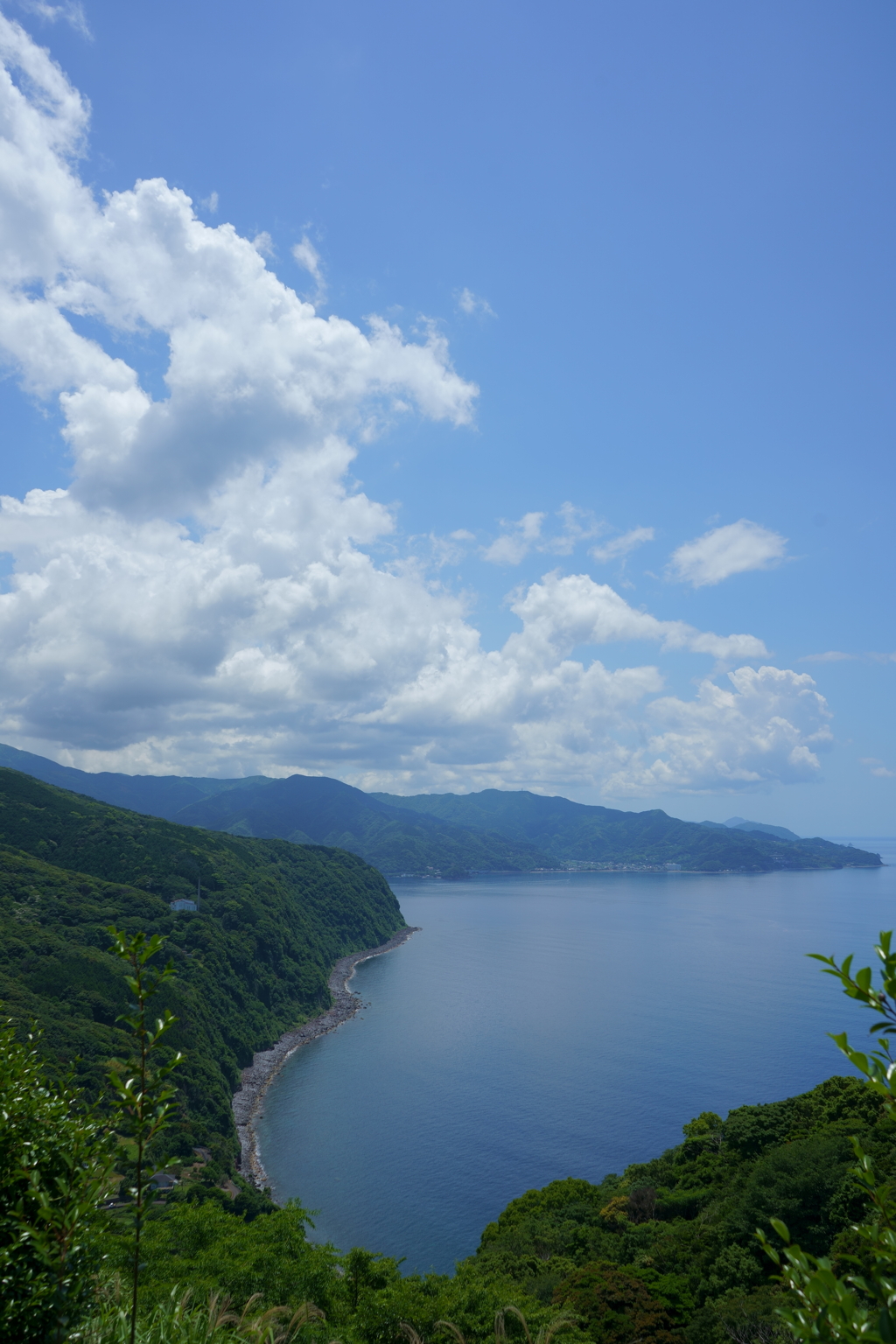 夏空と海