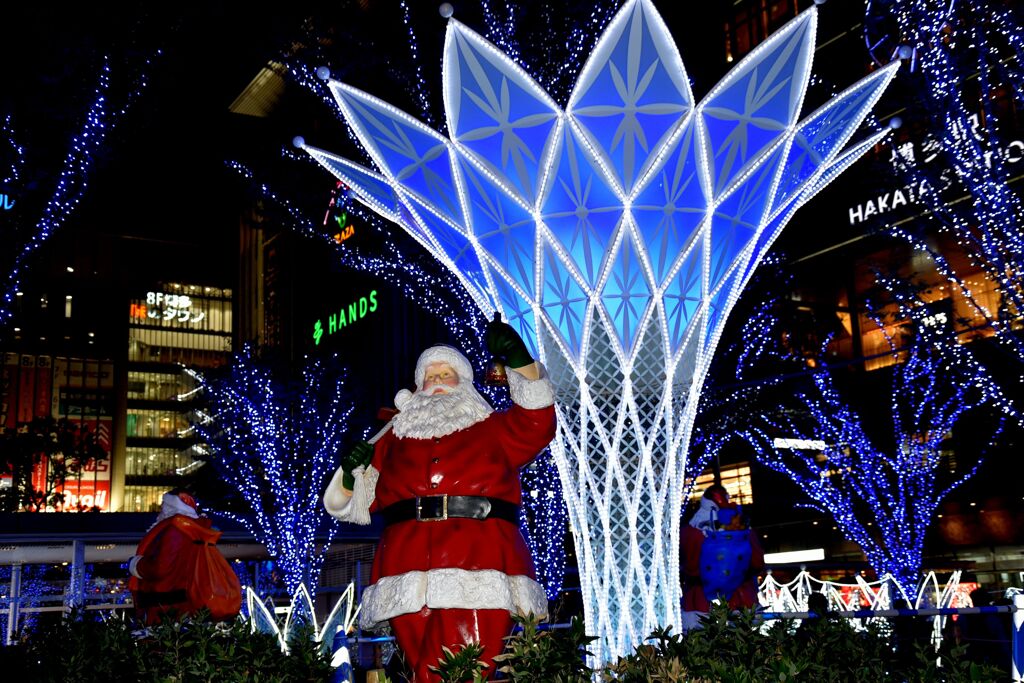 「博多駅イルミ2024」10 「メリークリスマス」