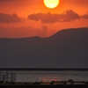 博多湾の夕日
