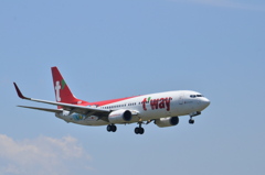 外国機０１　Tway Airlines