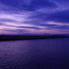 夕暮れ防波堤