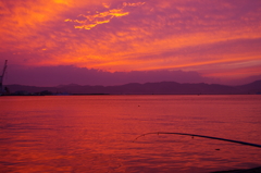 釣れないけど夕日がキレイ！