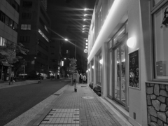 反射する夜の街124