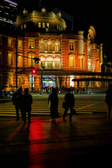 反射する夜の街522