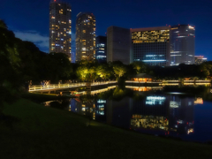反射する夜の街119