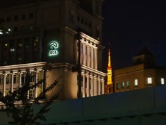 夜の遊園地？