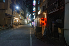 反射する夜の街173