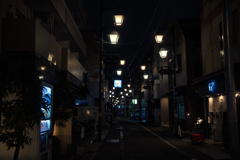 反射する夜の街168