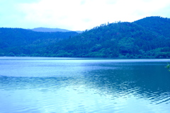 滋賀県　余呉湖畔