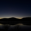 山中湖の夜明け前