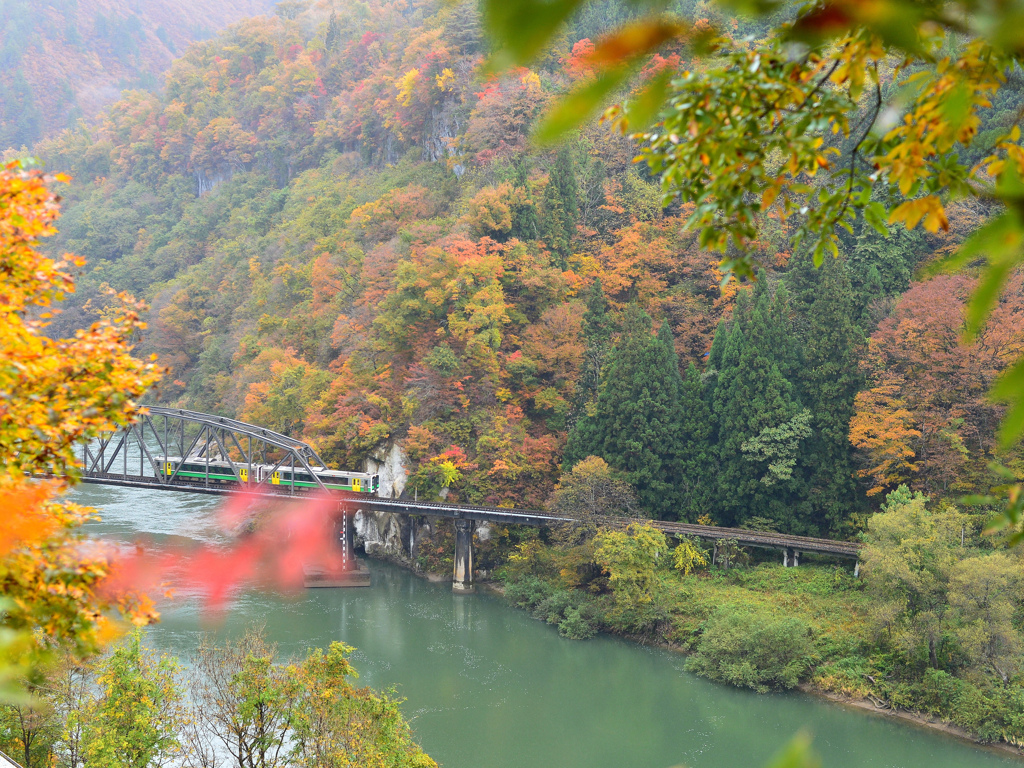 只見川秋景１